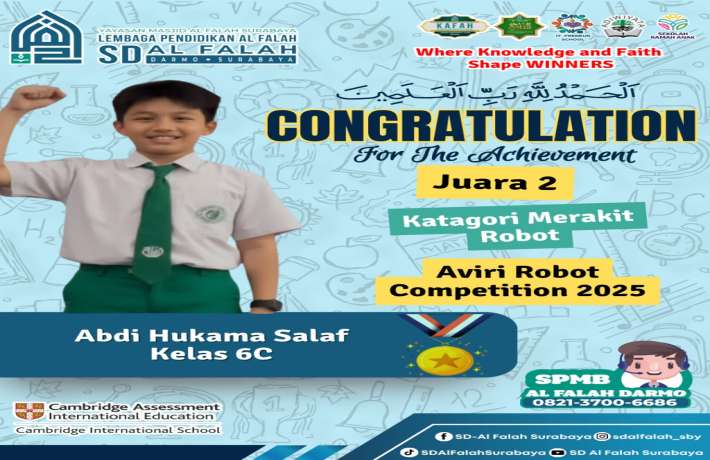 Juara 2 Kategori Merakit Robot Aviri Robot Competition 2025
