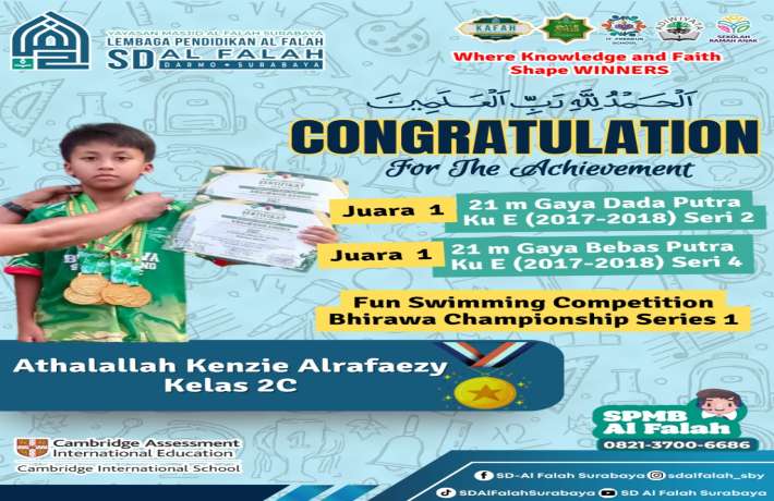 Juara 1 21 Meter Gaya Dada & Gaya Bebas Putra Ku E (2017-2018) Seri 2 dan 4 Fun Swimming Competition