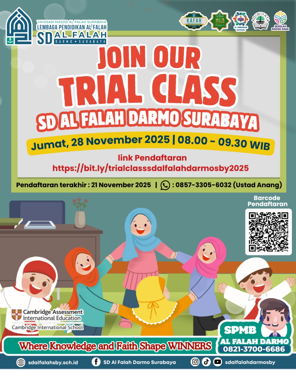 Let's Join Our Trial Class SD Al Falah Darmo Surabaya 