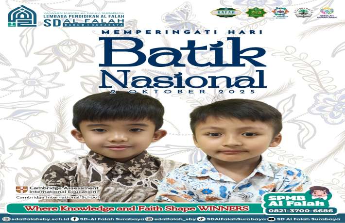 SD Al Falah Darmo Surabaya Peringati Hari Batik Nasional