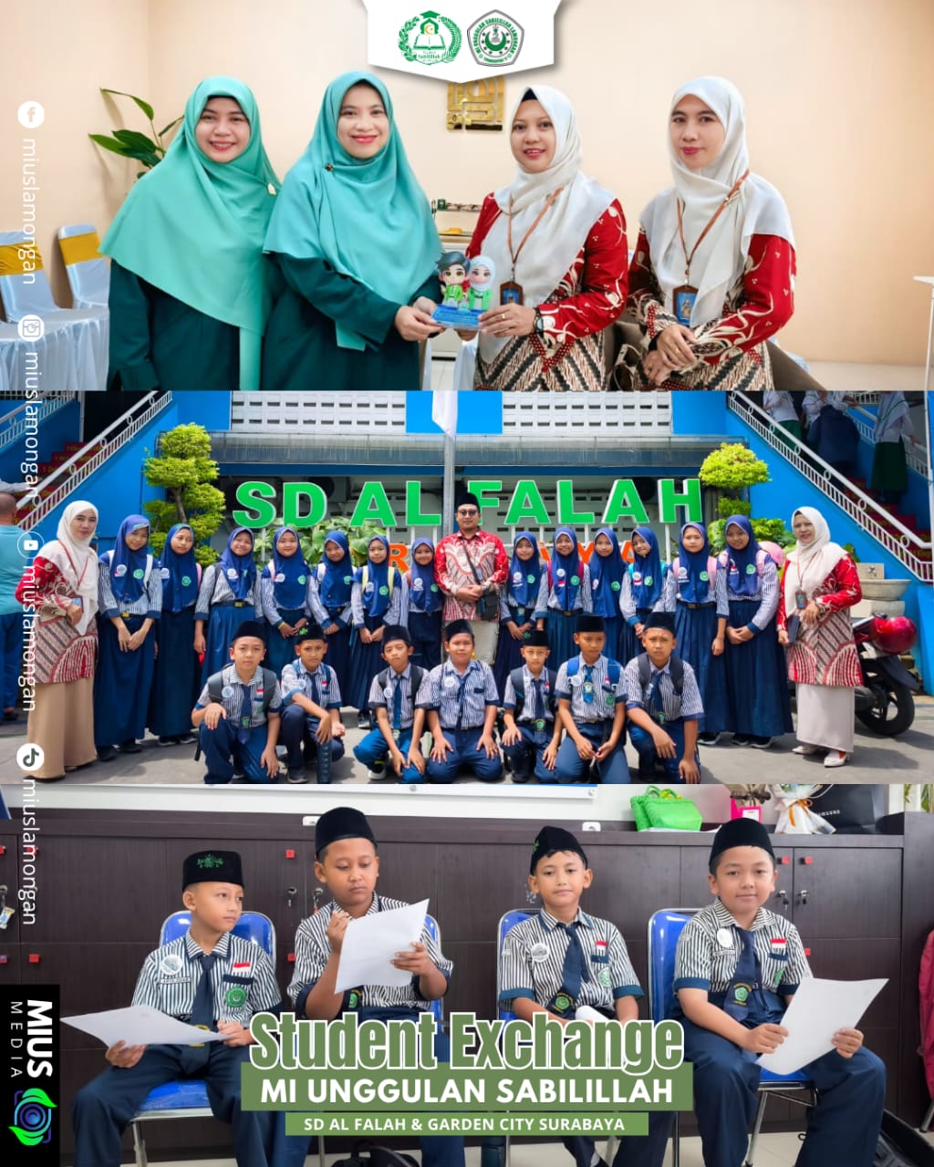 Student Exchange MI Unggulan Sabililah (MIUS) X SD Al Falah 